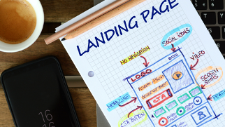 Landing page design